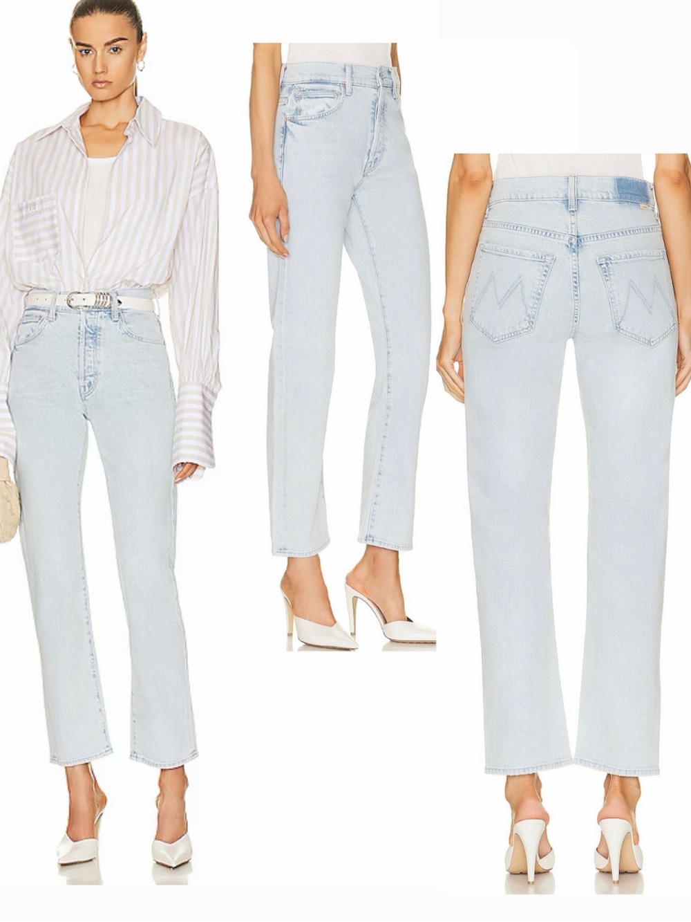 NWT! sz 31 Mother Superior High waisted Hiker Hover straight leg jeans